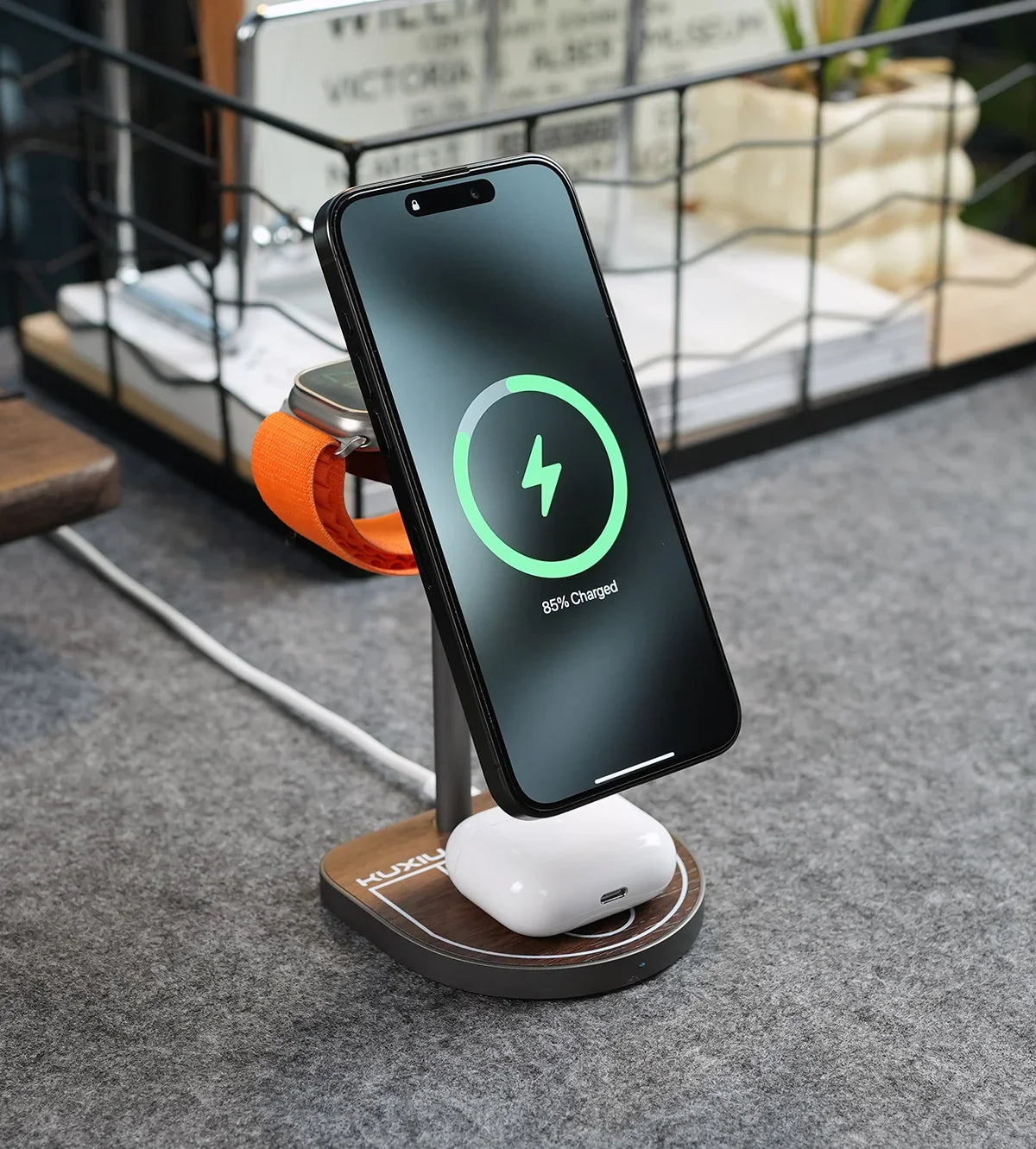 3-in-1 Magnetic Basketball Wireless Charger