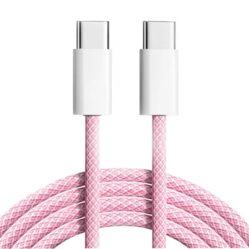 60W PD Fast Charging USB-C to USB-C Braided Cable (1m)