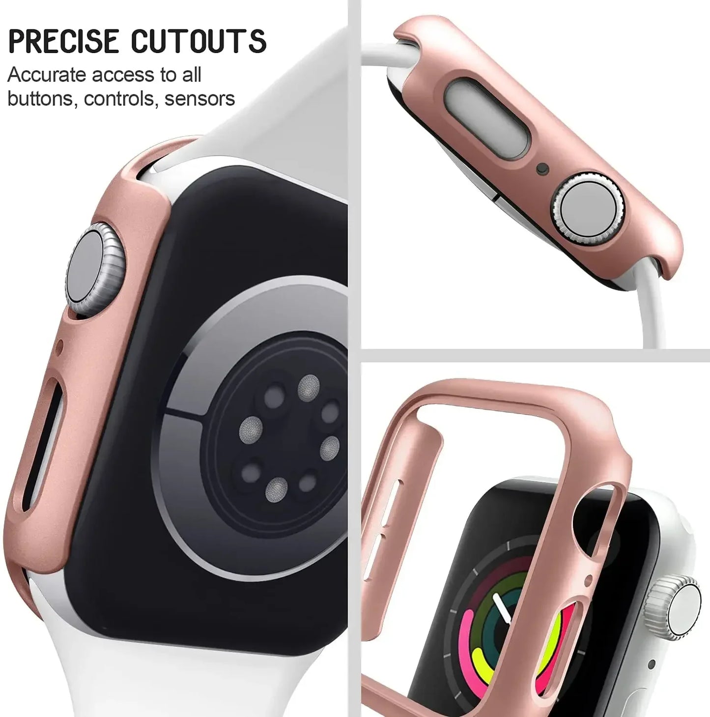 Ultra-Slim PC Bumper Case – Lightweight Shell for Apple Watch Protection