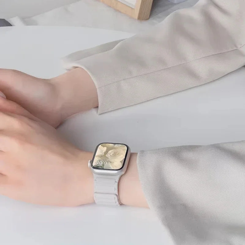 Magnetic Silicone Strap – Soft Band for Apple Watch Ultra & Series