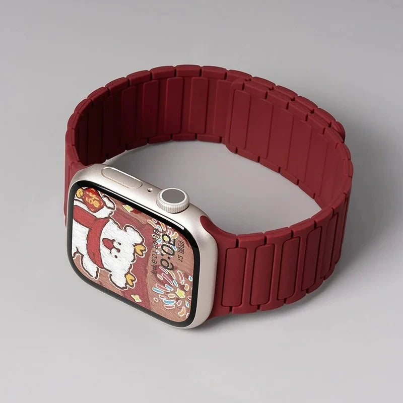 Magnetic Silicone Strap – Soft Band for Apple Watch Ultra & Series