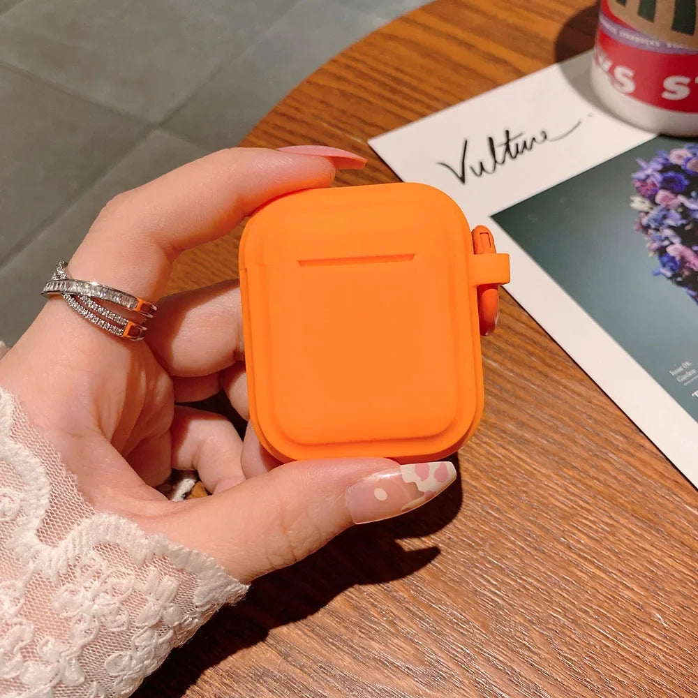 Soft Liquid Silicone Case for AirPods – Minimalist Shockproof Protection