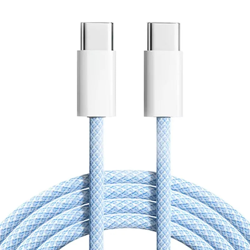 60W PD Fast Charging USB-C to USB-C Braided Cable (1m)