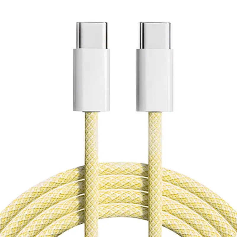 60W PD Fast Charging USB-C to USB-C Braided Cable (1m)