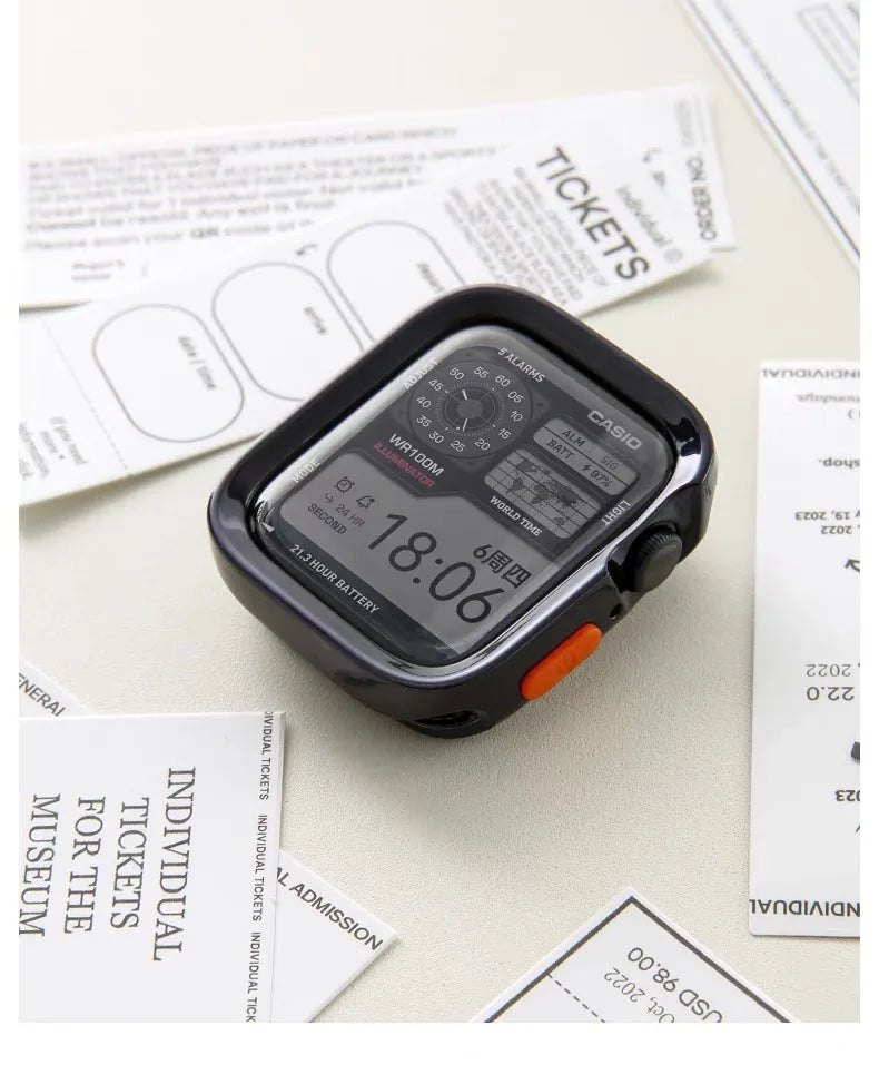 Soft Bumper Case – Matte Silicone Shock Guard for Apple Watch