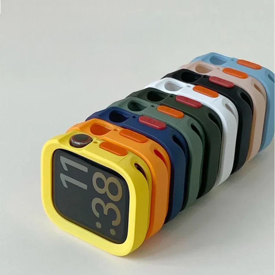 Soft Bumper Case – Matte Silicone Shock Guard for Apple Watch