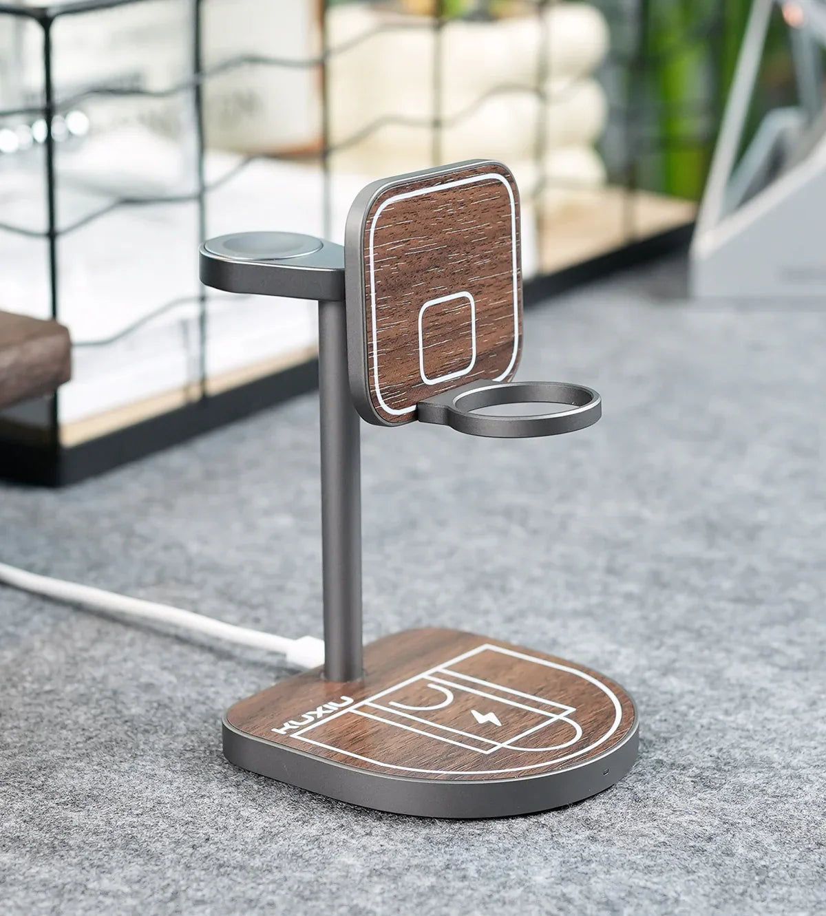 3-in-1 Magnetic Basketball Wireless Charger