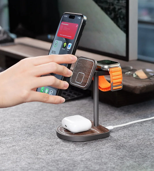 3-in-1 Magnetic Basketball Wireless Charger
