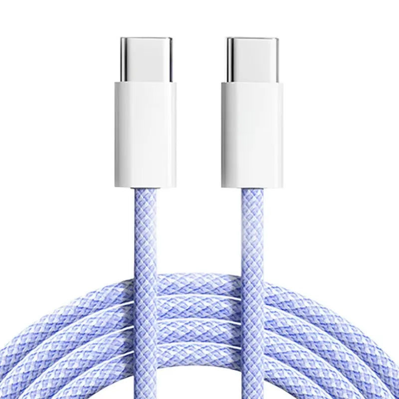 60W PD Fast Charging USB-C to USB-C Braided Cable (1m)
