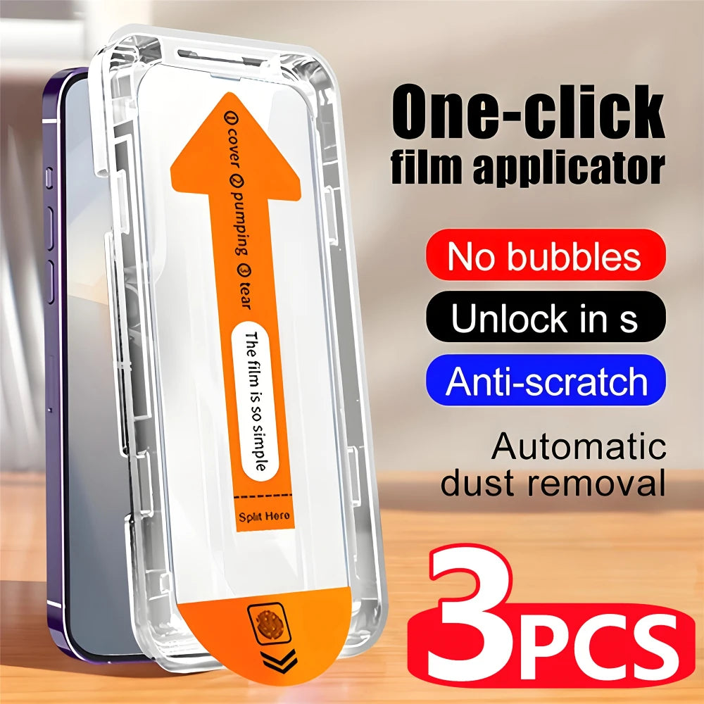 Ultra-Clear 3-Pack Tempered Glass Screen Protector for iPhone