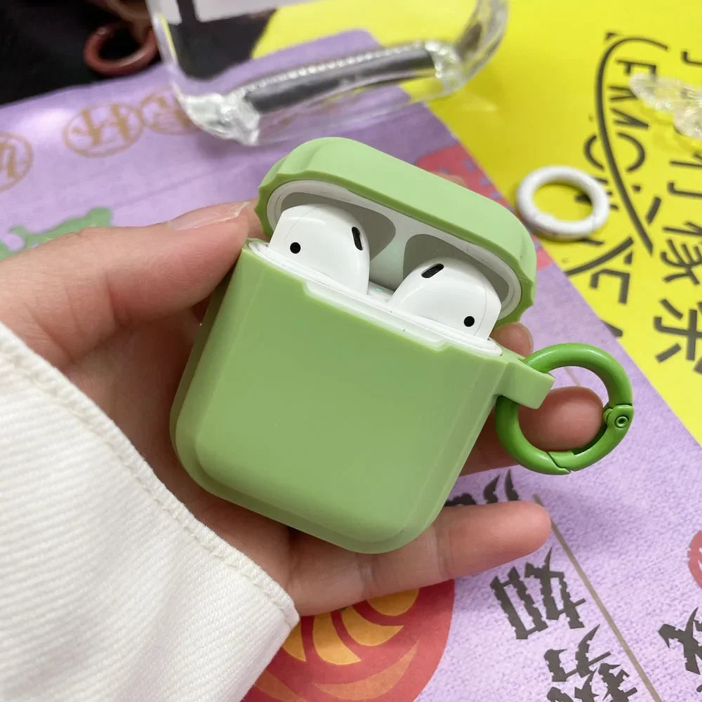 Soft Liquid Silicone Case for AirPods – Minimalist Shockproof Protection