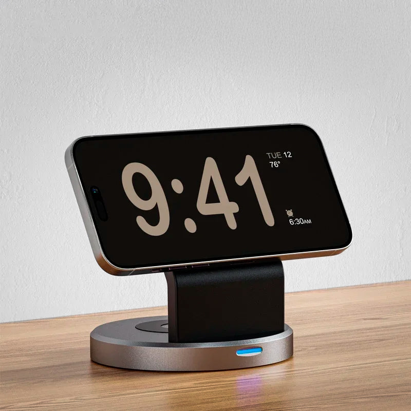 3‑in‑1 Magnetic Wireless Charging Station for iPhone, Watch & AirPods