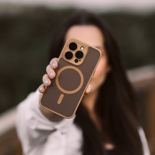 Matte MagSafe Case – Shockproof Translucent Cover for iPhone 13–16